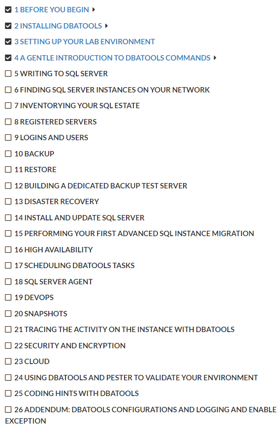 Table of Contents