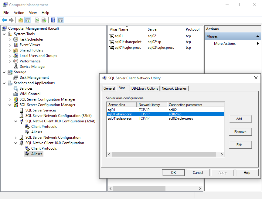 does sql server native client 10 work on win 10